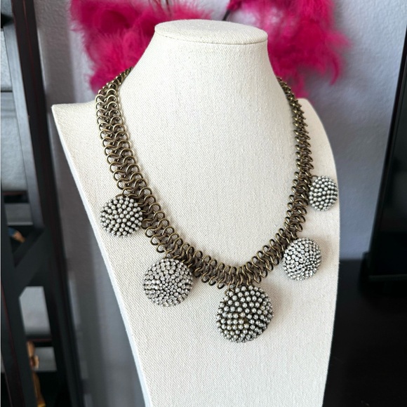 Vintage Gold and Silver Statement Necklace - Picture 3 of 6